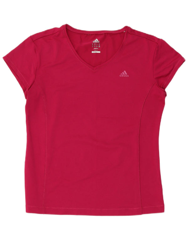 Adidas Womens Climalite T-Shirt Top UK 22 3XL Pink