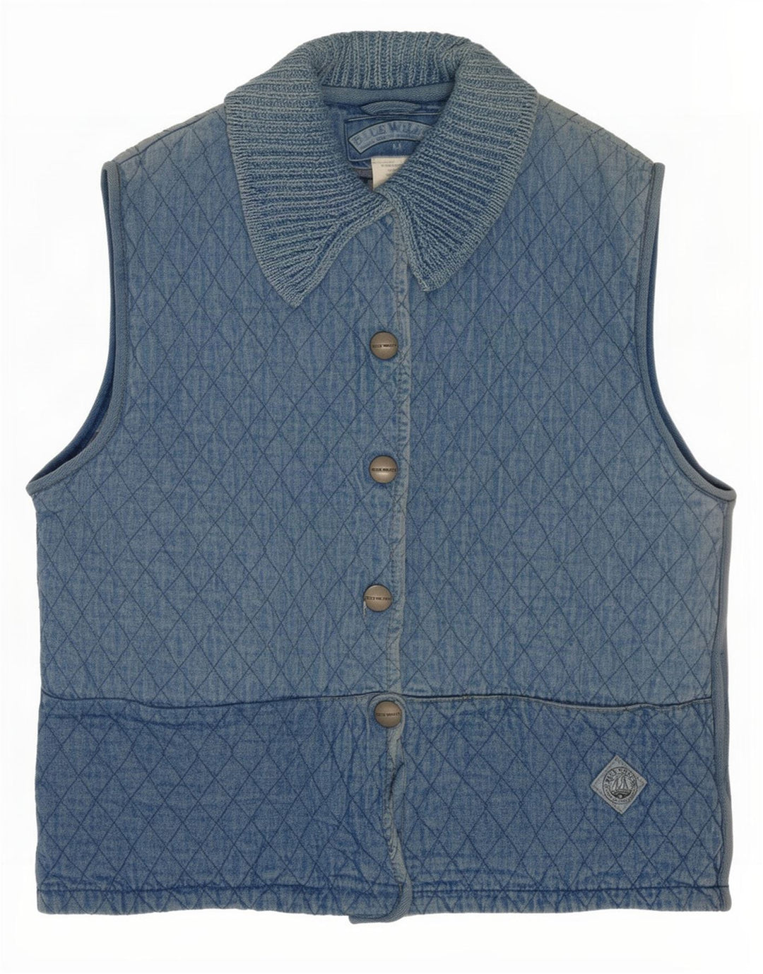 Blue Willi's gesteppte Jeansweste für Damen, UK 14, mittlere Baumwolle