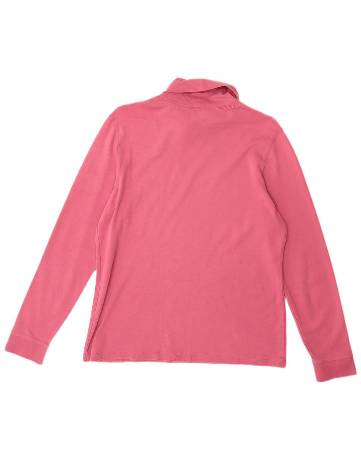 L.L.Bean Damen Top Langarm UK 14 Mittelrosa