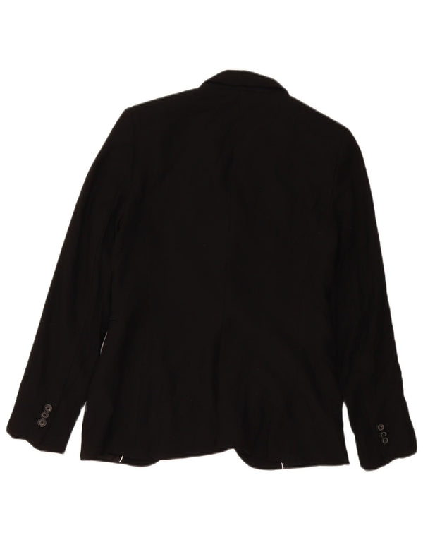 Massimo Dutti Damen 1-Knopf-Blazerjacke EU 38 Small Schwarz