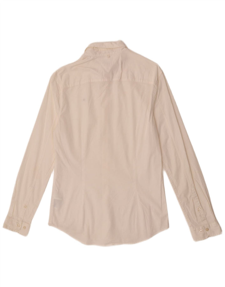 Tommy Hilfiger Herren-Slim-Fit-Hemd aus mittelweißer Baumwolle