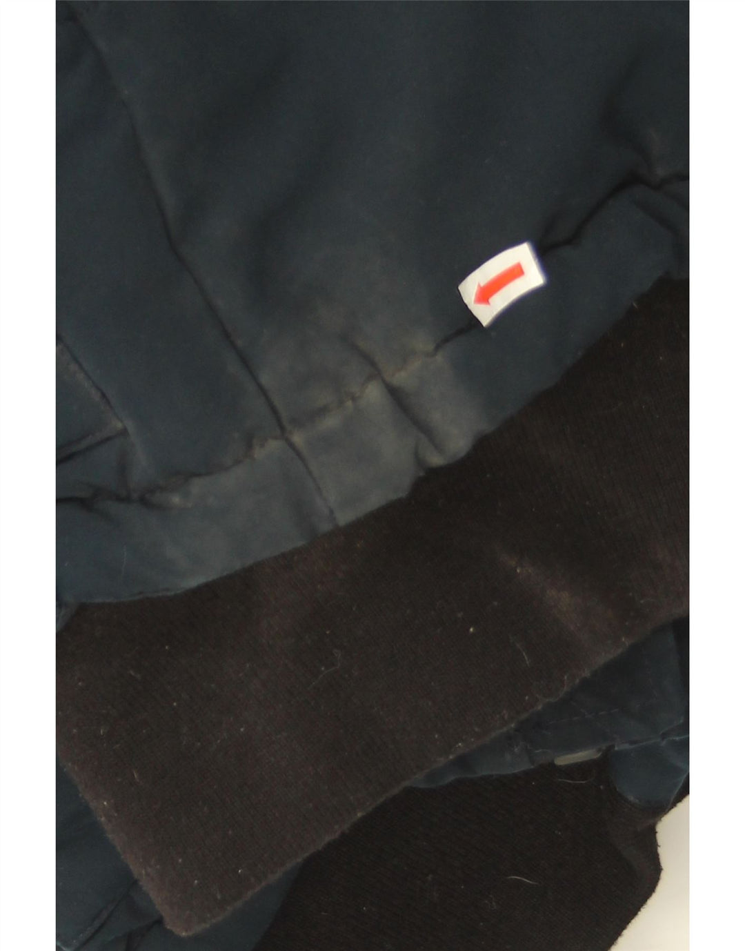Superdry Damen Übergroße, wattierte Jacke mit Kapuze, Größe S, Marineblau