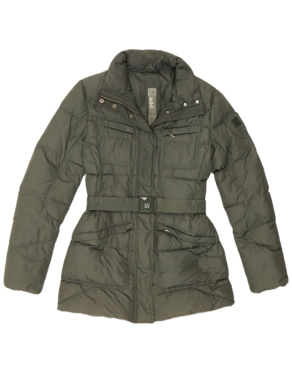 ADD Damen Wattierte Jacke UK 12 Medium Khaki Polyamid