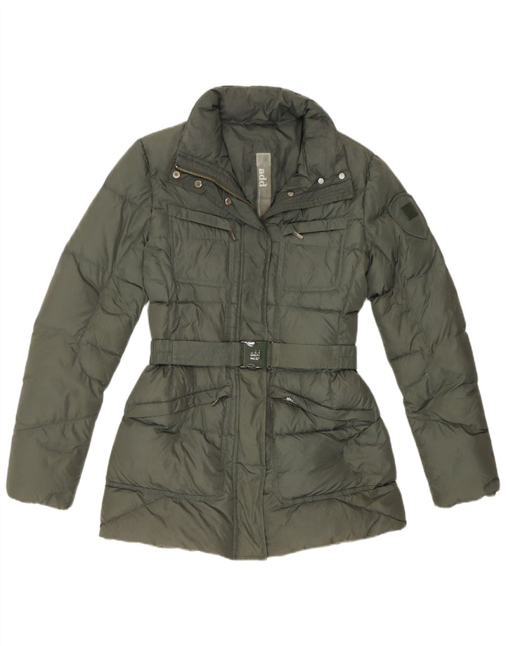 ADD Damen Wattierte Jacke UK 12 Medium Khaki Polyamid