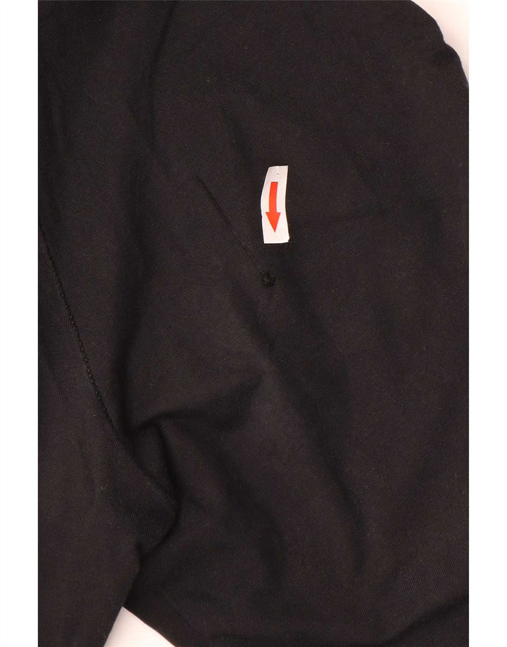 Adidas Damen Leggings UK 8 Small Schwarz Baumwolle