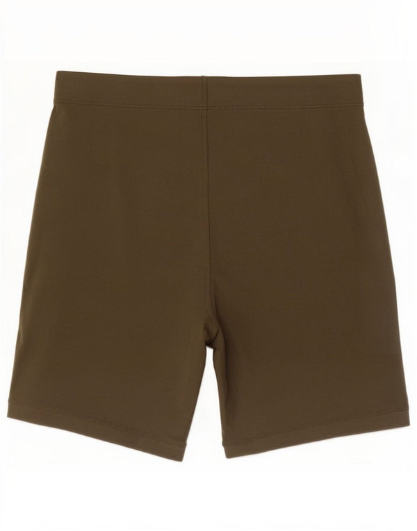 Asics Damen Sportshorts UK 10 Small Khaki Baumwolle