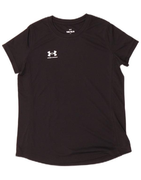 Under Armour Mädchen-T-Shirt mit lockerer Passform, 9–10 Jahre, mittelschwarz