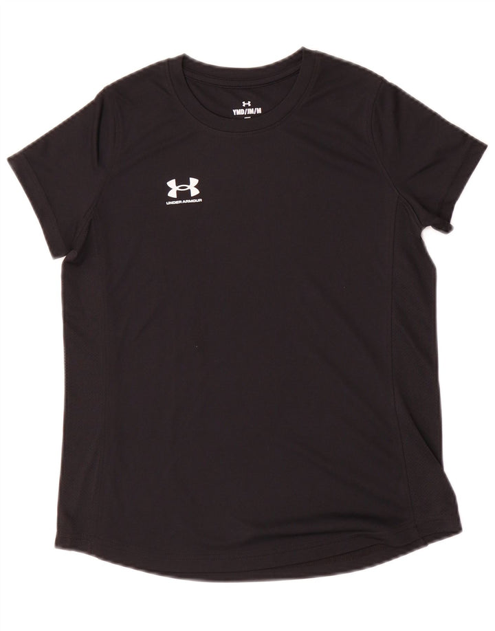 Under Armour Mädchen-T-Shirt mit lockerer Passform, 9–10 Jahre, mittelschwarz