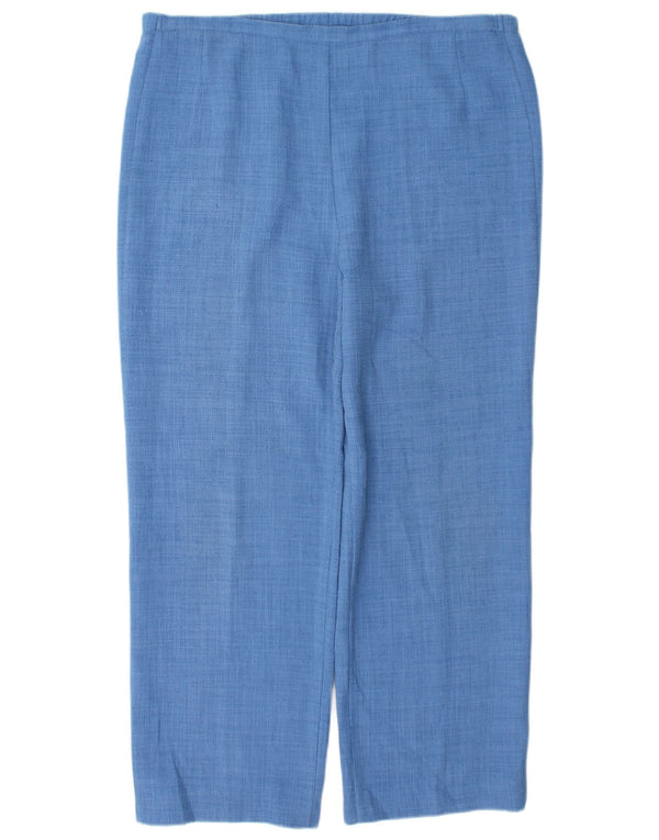 Marks & Spencer Damen Gerade Freizeithose UK 14 Large W36 L28 Blau
