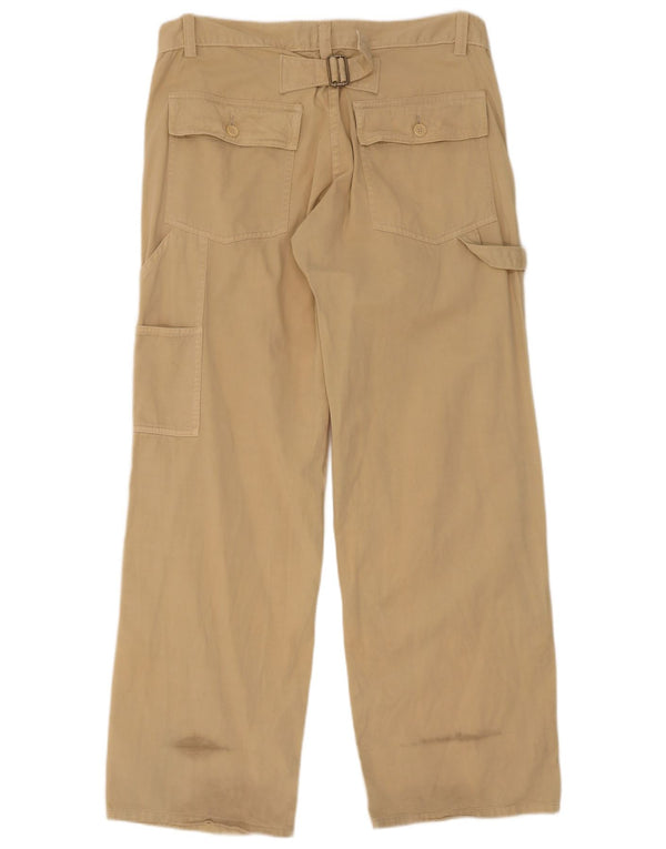 French Connection Gerade Cargo-Hose für Damen, UK 14, Größe L, W34, L32, Beige