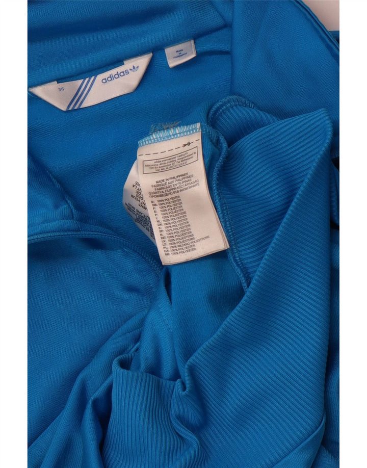 Adidas Damen Graphic Trainingsanzug Top Jacke EU 36 Small Blau Polyester