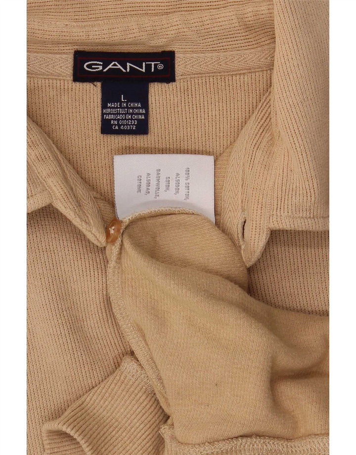 Gant Herren-Pullover mit Rollkragen, groß, beige Baumwolle
