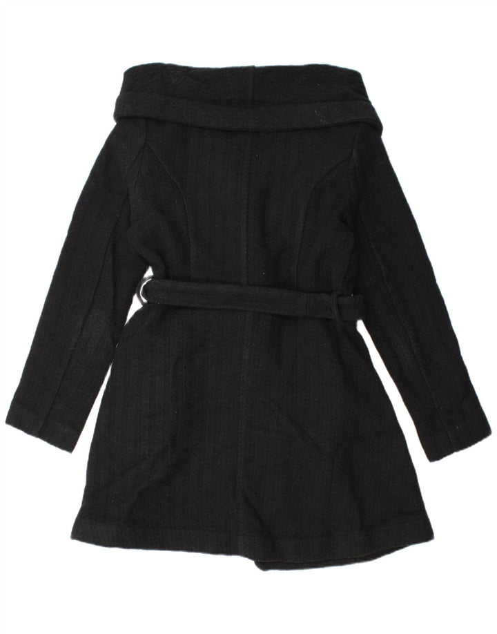 Oasis Damen Longline-Cardigan-Pullover UK 12 Mittelschwarze Wolle