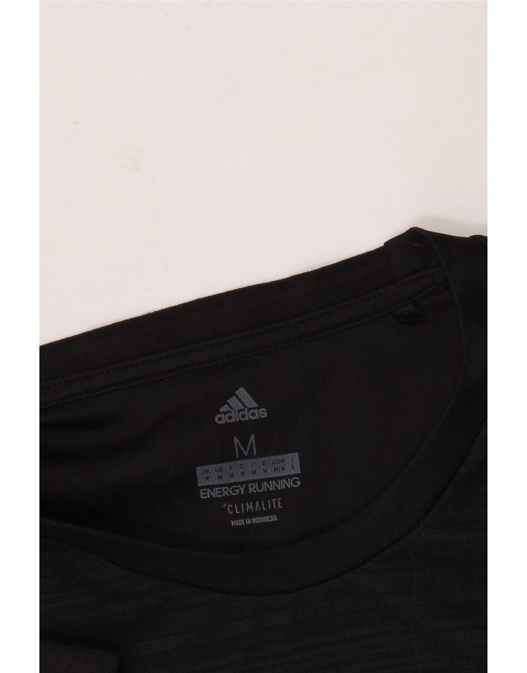 ADIDAS Herren Climalite T-Shirt Top Medium Schwarz Nadelstreifen