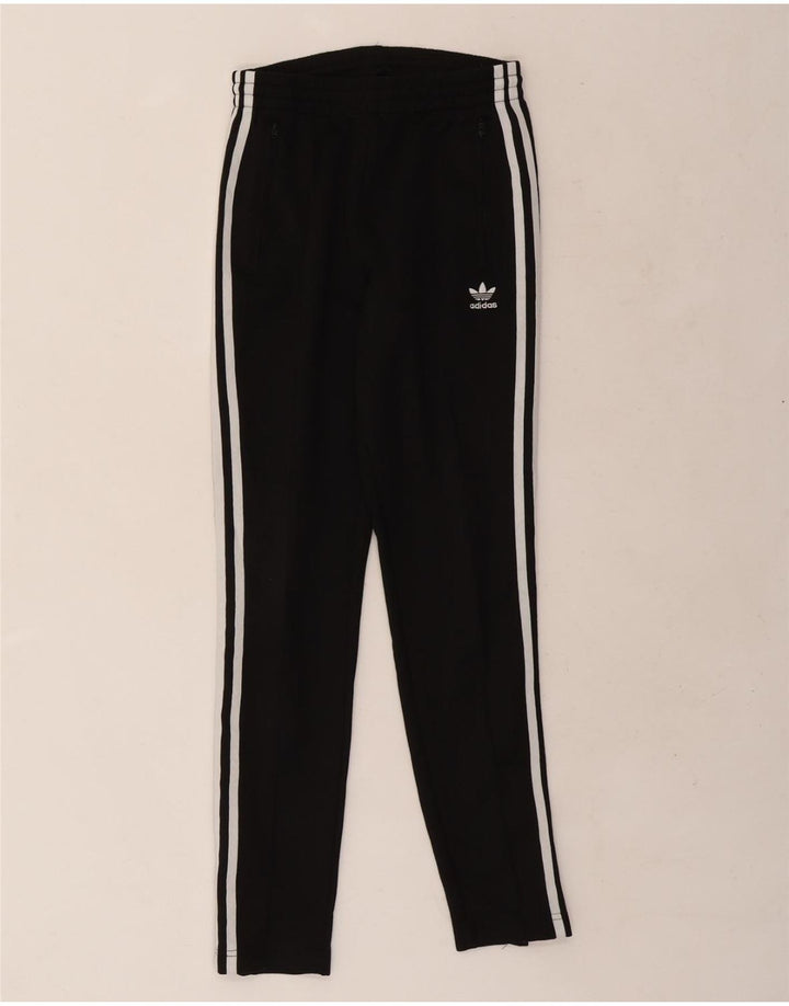 ADIDAS Damen Trainingshose UK 6 XS Schwarz Polyester