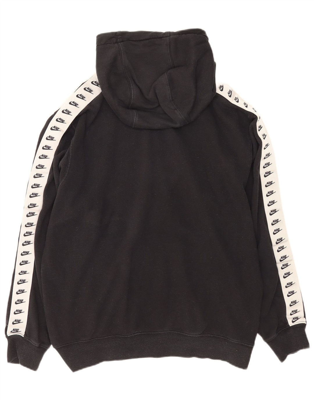 Nike Herren-Kapuzenpullover mit Grafik, mittelschwarz, Colourblock-Baumwolle