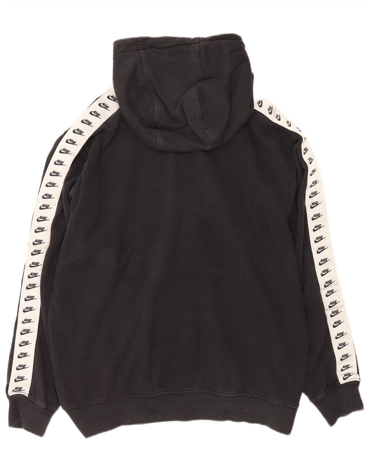 Nike Herren-Kapuzenpullover mit Grafik, mittelschwarz, Colourblock-Baumwolle
