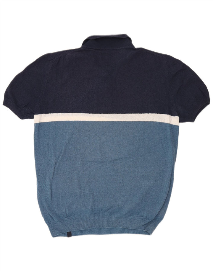 Fay Herren-Poloshirt IT 48 Medium Navy Blue Colourblock