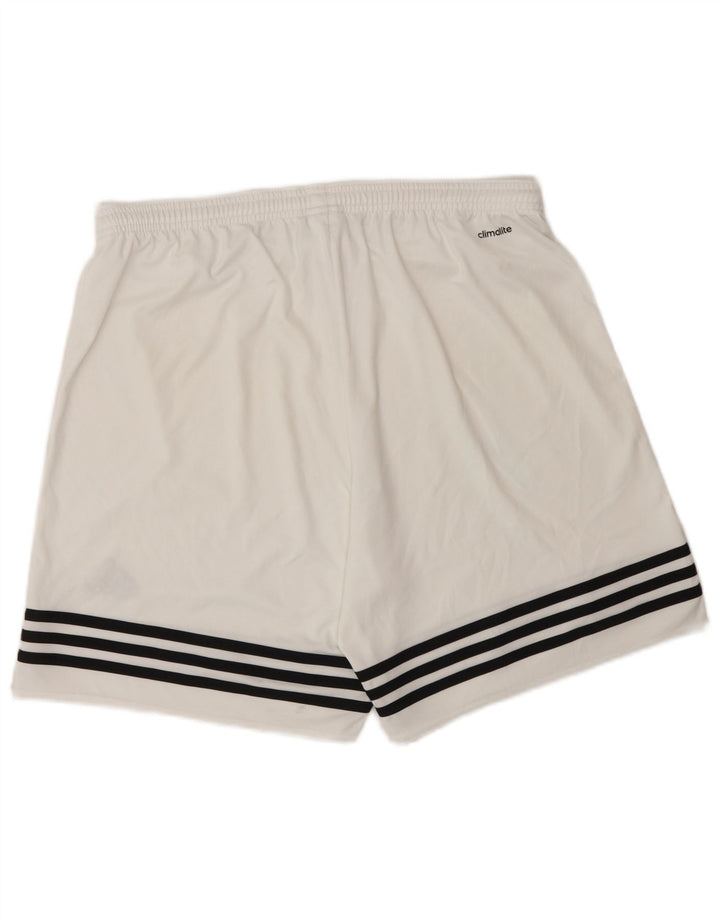 Adidas Herren Climalite Sport Shorts Großes weißes Polyester