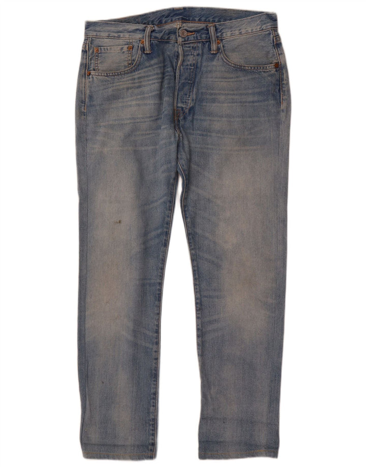 Levi's Herren 501 Straight Jeans W32 L29 Blaue Baumwolle
