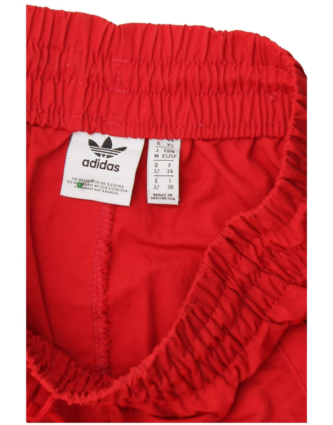 ADIDAS Damen-Trainingsanzug mit lockerer Passform, Top-Jacke, UK 6, XS, rotes Polyester