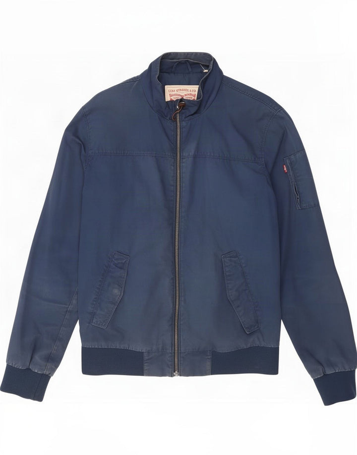 Levi's Herren Bomberjacke UK 38 Medium Marineblau Baumwolle