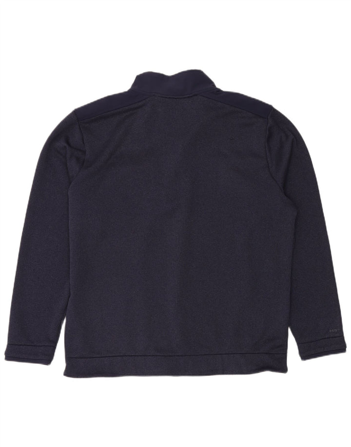 UNDER ARMOUR Herren-Sweatshirt mit Reißverschluss, XL, Marineblau, Polyester