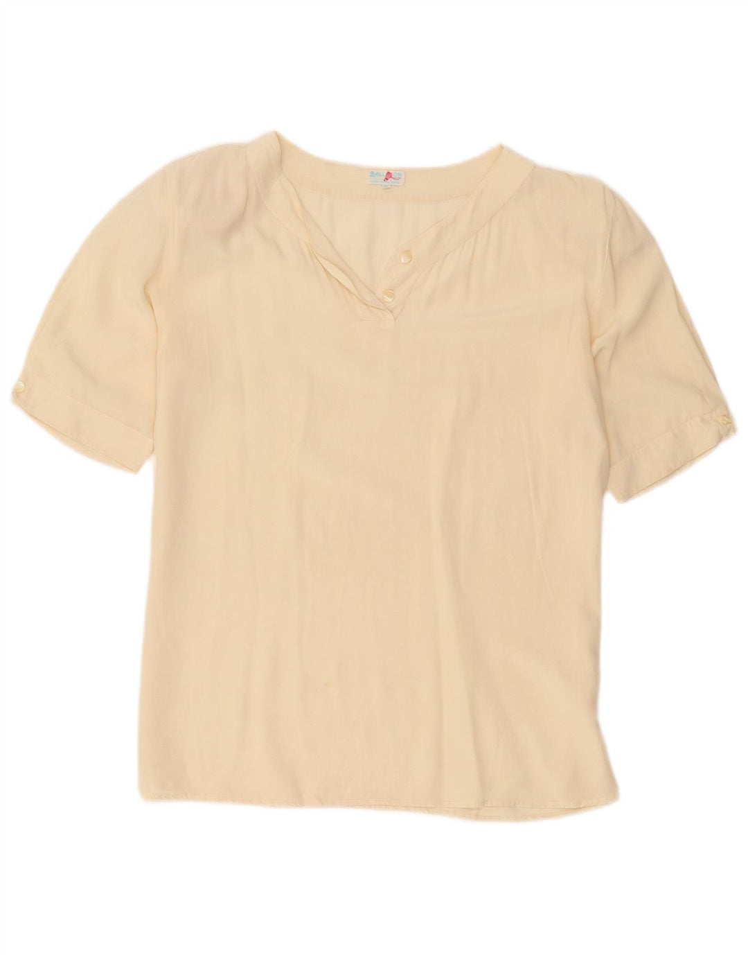 Balloon Damen Bluse Top EU 38 Mittelbeige Seide