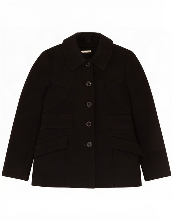 Reiss Damen 5-Knopf-Blazerjacke UK 8 Small Schwarz Polyester