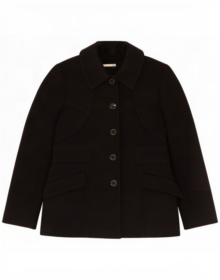 Reiss Damen 5-Knopf-Blazerjacke UK 8 Small Schwarz Polyester