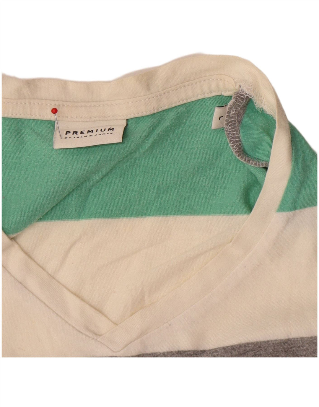 Jack & Jones Herren-T-Shirt-Oberteil, groß, mehrfarbig, gestreift