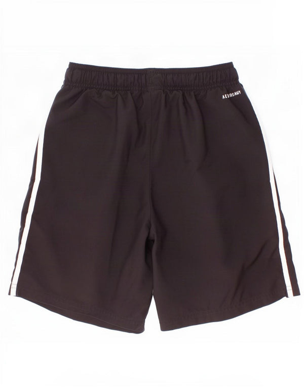 Adidas Jungen Aeroready Sportshorts 11–12 Jahre, schwarzes Polyester