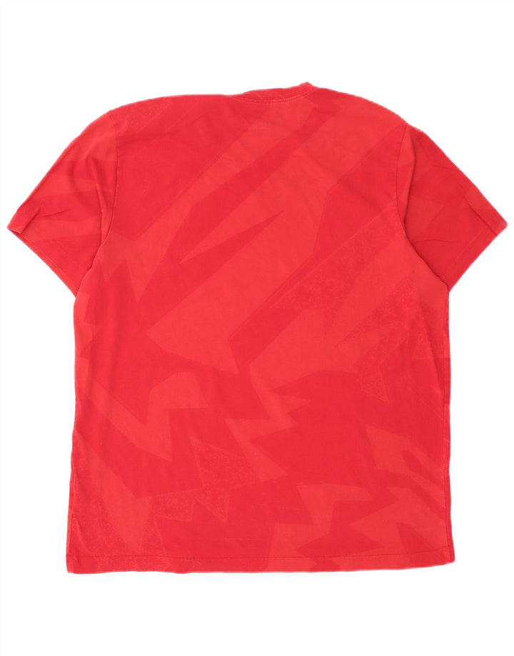 Jordan Herren T-Shirt Top XL Rote geometrische Baumwolle