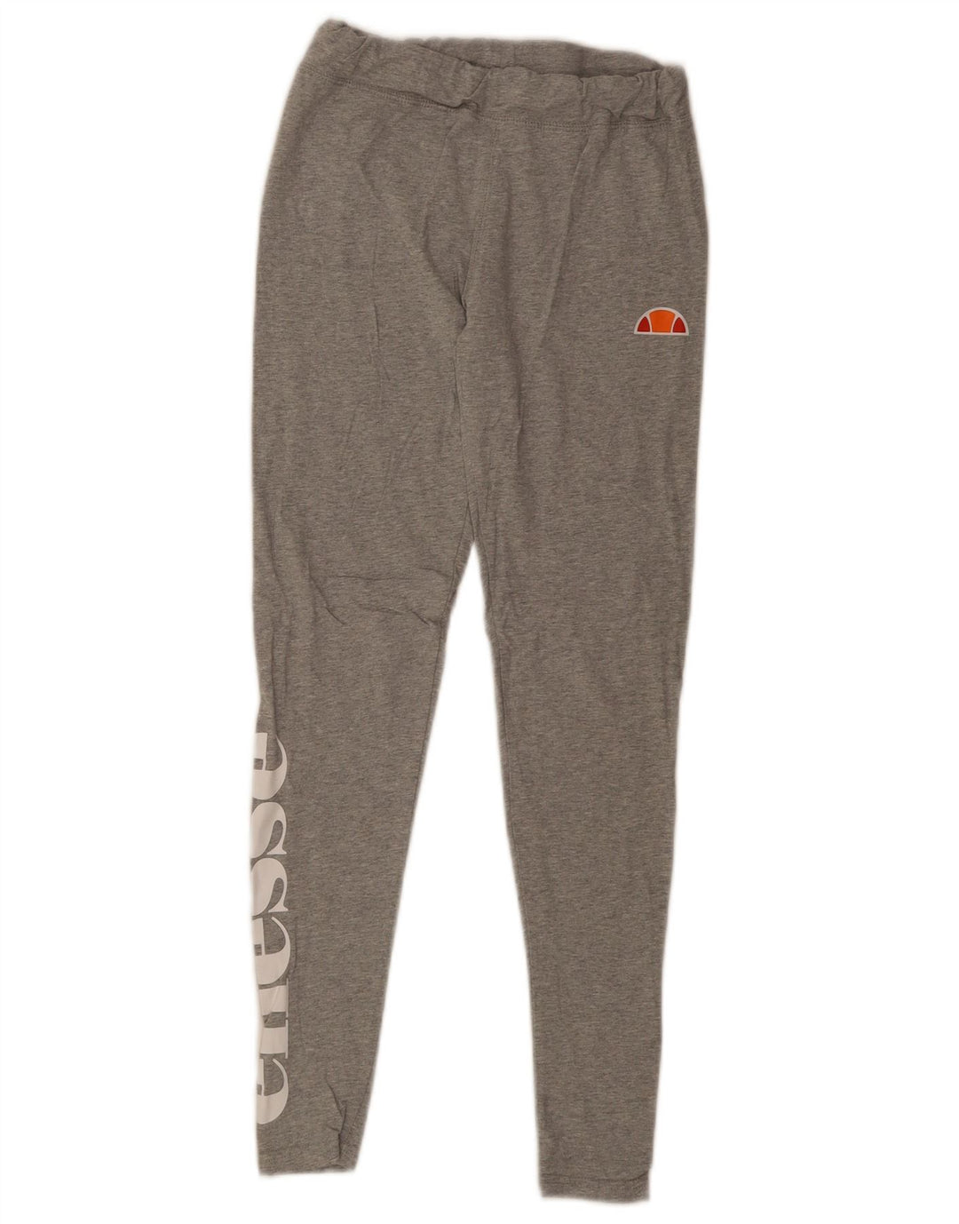 Ellesse Womens Graphic Leggings UK 10 Small Graue Baumwolle