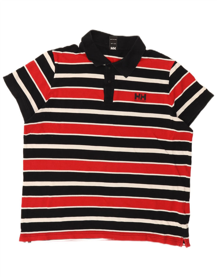 Helly Hansen Herren Poloshirt 3XL Mehrfarbig gestreift aus Baumwolle