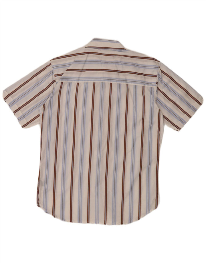 PIERRE CARDIN Herren Kurzarmhemd Medium Mehrfarbig gestreift