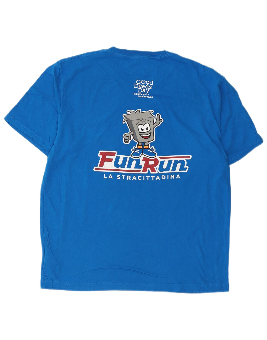 NEW BALANCE Herren Grafik-T-Shirt-Oberteil aus mittelblauer Baumwolle