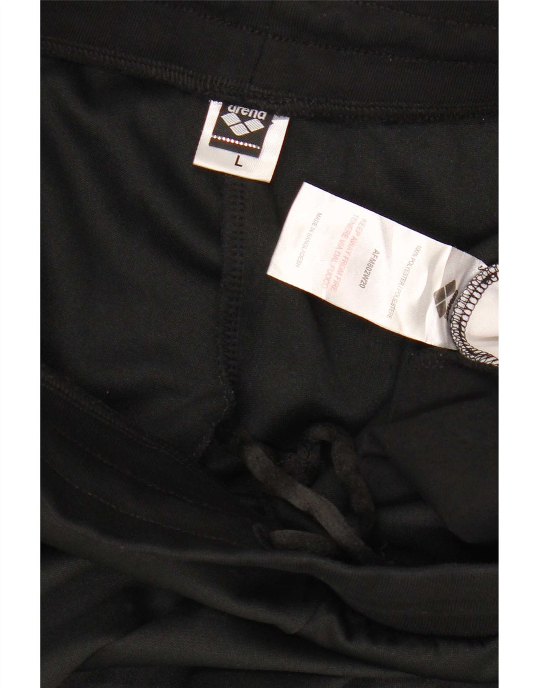 Arena Herren-Trainingshose, Jogginghose, groß, schwarzes Farbblock-Polyester