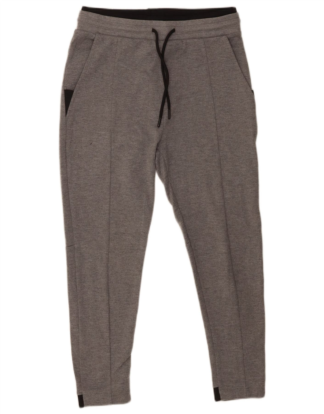 Kurze Trainingshose für Herren von Zara, mittelgraues Farbblock-Polyester