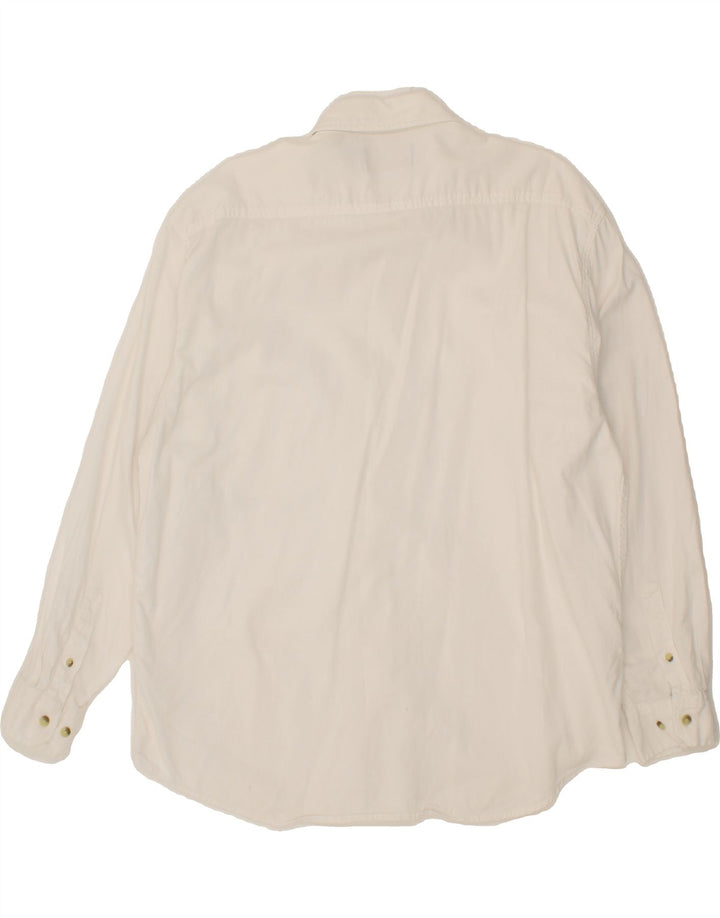 LEE Mens Shirt Large White Cotton Vintage Lee and Second-Hand Lee from Messina Hembry 