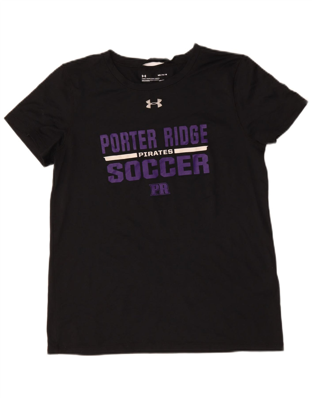 Under Armour Damen Graphic T-Shirt Top UK 14 Medium Schwarz