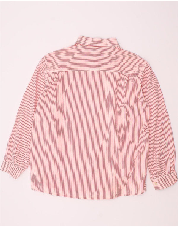Trussardi Baby-Jungen-Hemd, 7–8 Jahre, rosa Nadelstreifen-Baumwolle