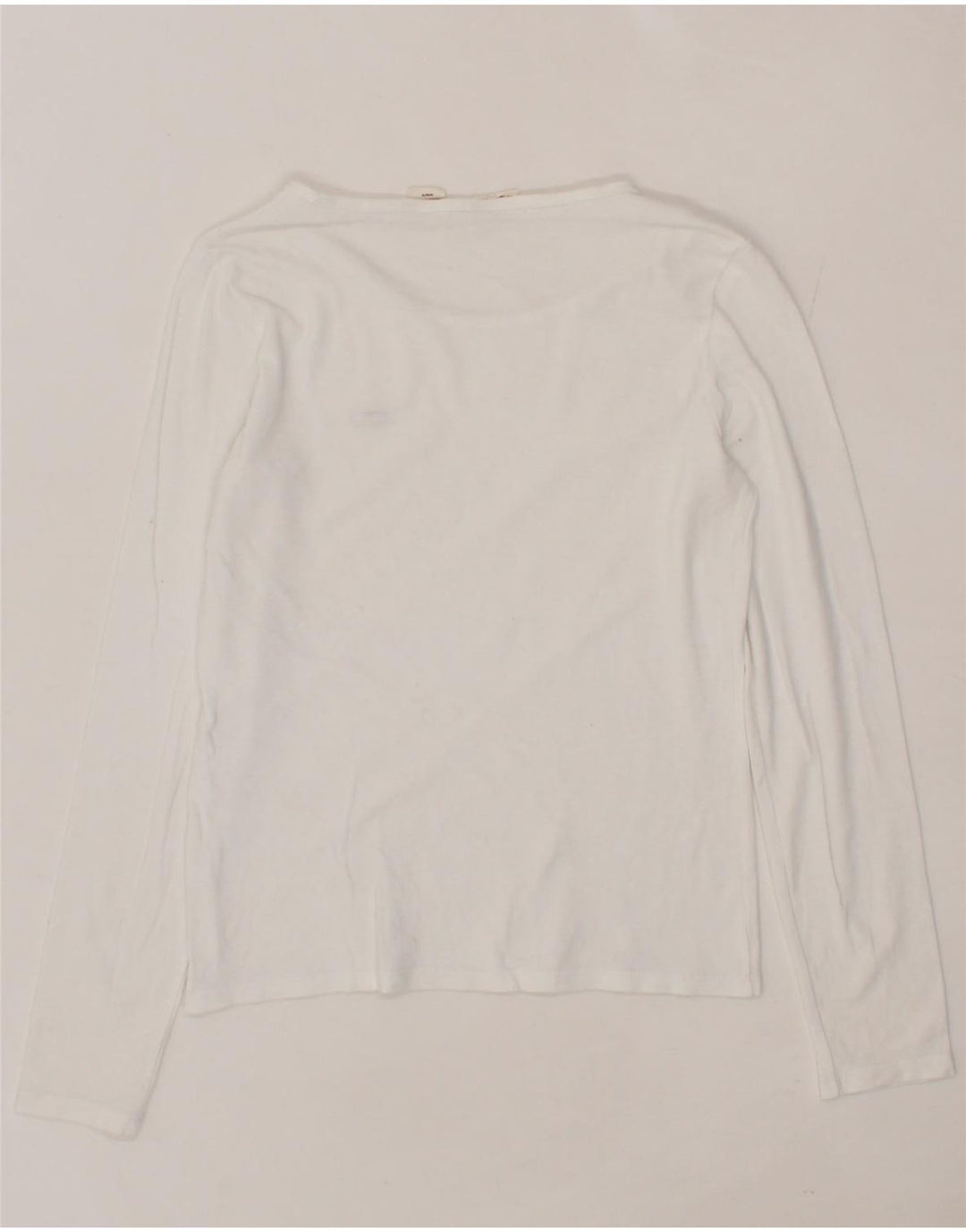 LEVI'S Womens Top Long Sleeve UK 12 Medium White Cotton Vintage Levi's and Second-Hand Levi's from Messina Hembry 