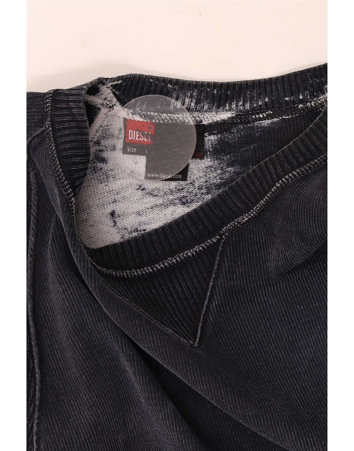 Diesel Herren-Sweatshirt-Pullover, große marineblaue Baumwolle