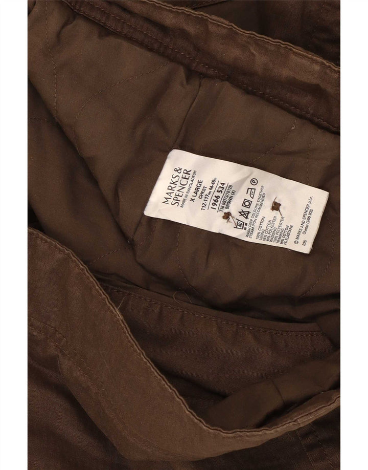 Marks & Spencer Herren Militärjacke UK 42 XL Braune Baumwolle