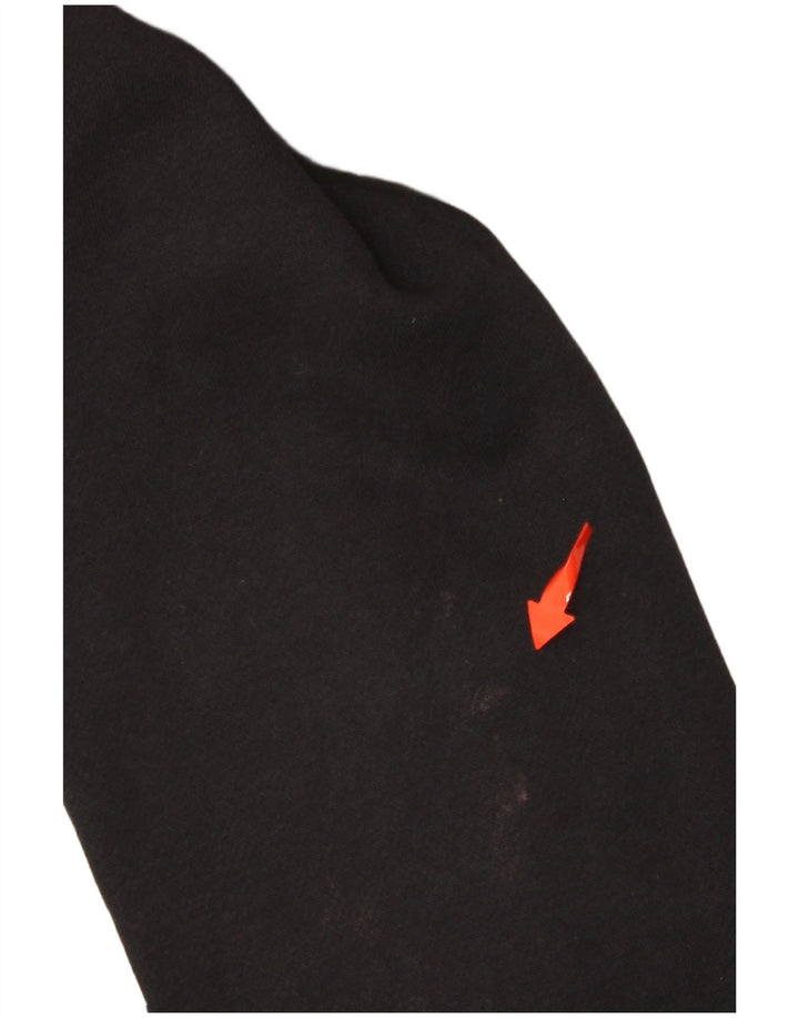 NIKE Boys Air Graphic Zip Hoodie Sweater 13–14 Jahre XL Schwarzer Farbblock