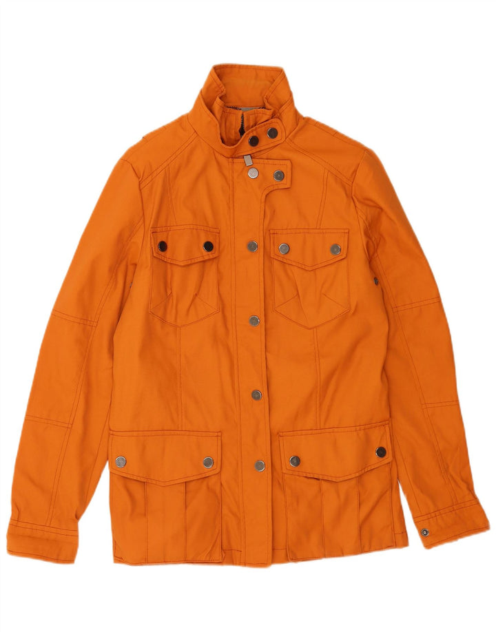 Zara Damen Utility-Jacke UK 14 Medium Orange Nylon