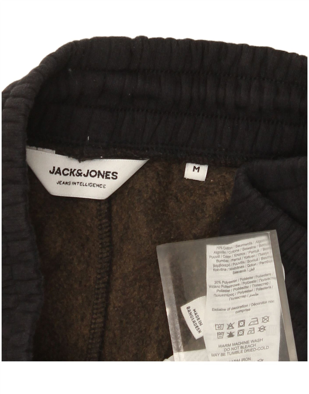 Jack & Jones Herren-Trainingshose mit Grafik, mittelschwarz, Baumwolle