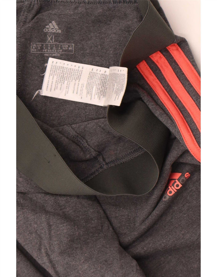 Adidas Damen Leggings XL Grau Baumwolle