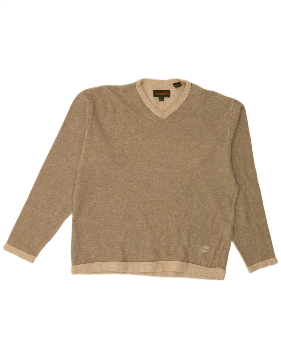 Timberland Herren-Oberteil aus Baumwolle mit langen Ärmeln, Mittelkhaki